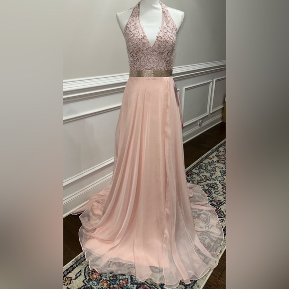 Mori Lee Dresses & Skirts - NWT MORI LEE PAPARAZZI 97018 EVENING DRESS IN BLUSH SZ 9/10